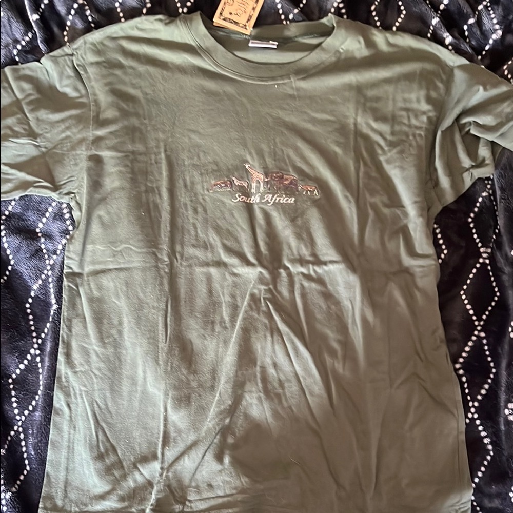 Green Short Sleeve Crew Neck Tee